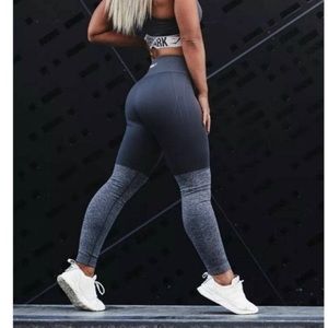 Gymshark Two Tone Colorblock High Rise Seamless Athletic Full Length Legging